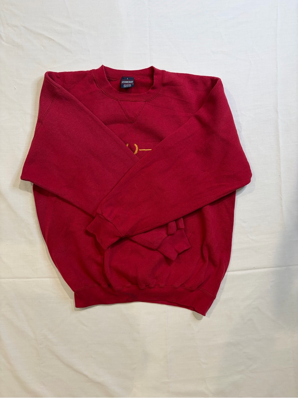Andover Mills Men's Red Crewneck Sweatshirt